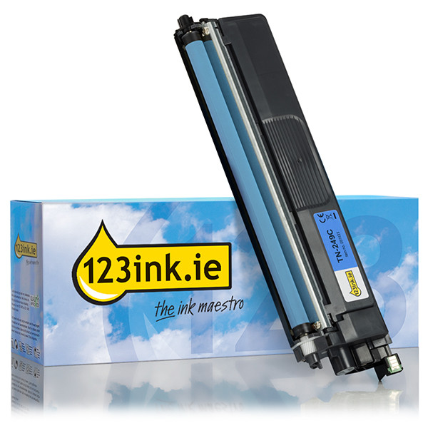 123ink version replaces Brother TN-249C extra high-capacity cyan toner 051431 - 1