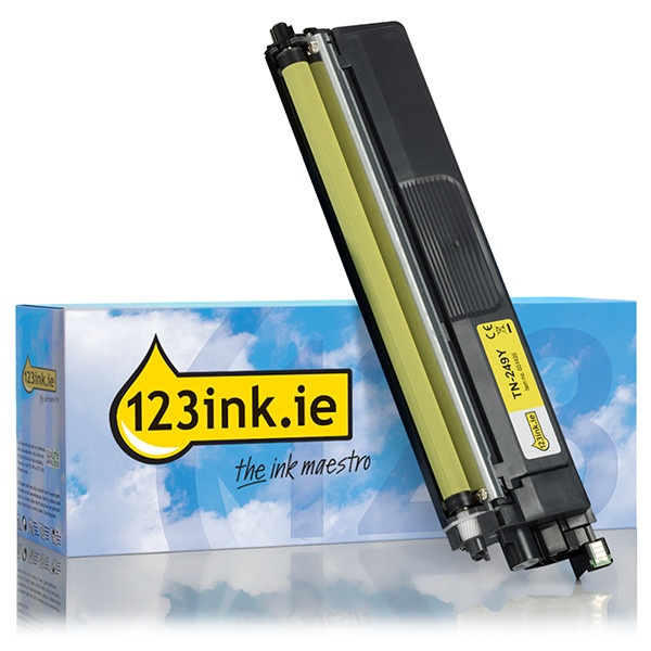 123ink version replaces Brother TN-249Y extra high capacity yellow toner TN249YC 051435 - 1