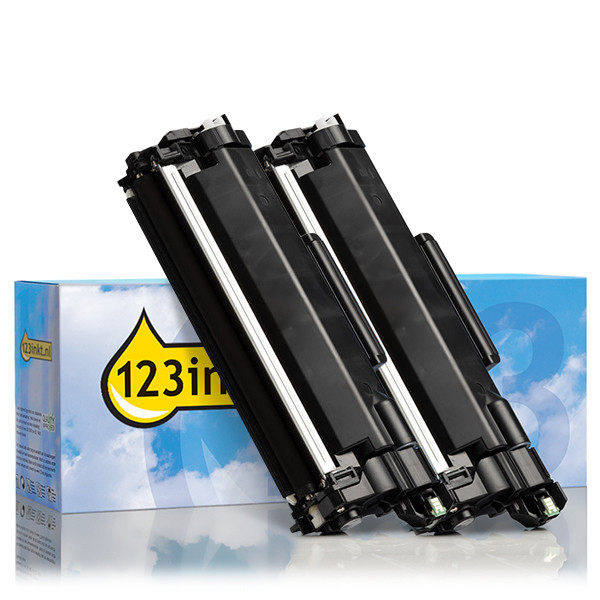 123ink version replaces Brother TN-2510XL high-capacity black toner 2-pack 160720 - 1