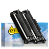 123ink version replaces Brother TN-2510XL high-capacity black toner 2-pack