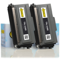 123ink version replaces Brother TN-3380 high-capacity black toner 2-pack 051459