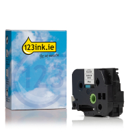 123ink version replaces Brother TZe-SE5 black on white security tape, 24mm TZe-SE5C 080557