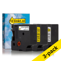 123ink version replaces Dymo D1 self-adhesive polyester tape multipack, 19mm (3-pack) S0720820C S0720830C S0720880C 089297