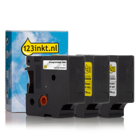 123ink version replaces Dymo D1 self-adhesive polyester tape multipack, 19mm