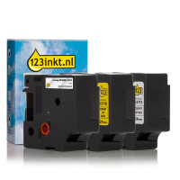 123ink version replaces Dymo D1 self-adhesive polyester tape multipack, 24mm S0720920C S0720930C S0720980C 089227