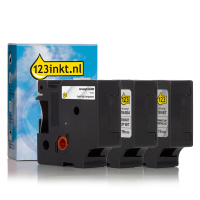 123ink version replaces Dymo IND Rhino permanent polyester tape multipack, 19mm 18484C 18487C 622290C 089236