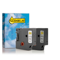 123ink version replaces Dymo IND Rhino permanent polyester tape multipack, 6mm 1805441C 1805442C 089242