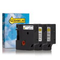 123ink version replaces Dymo IND Rhino permanent polyester tape multipack, 9mm 18482C 18485C 18508DMOC 089244