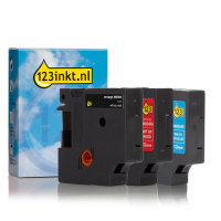 123ink version replaces Dymo IND Rhino vinyl tape multipack, 12mm 1805243C 1805416C 1805435C 089233