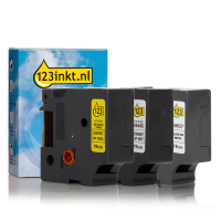 123ink version replaces Dymo IND Rhino vinyl tape multipack, 19mm 18057C 18433C 18445C 089234