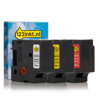 123ink version replaces Dymo IND Rhino vinyl tape multipack, 24mm 1805429C 1805430C 1805431C 089240