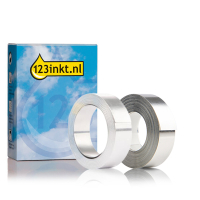 123ink version replaces Dymo Rhino aluminium tape multipack, 12mm