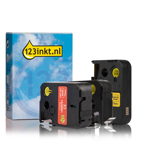 123ink version replaces Dymo XTL multipack tape, 12mm 1868751C 1868761C 1868771C 089248 - 1
