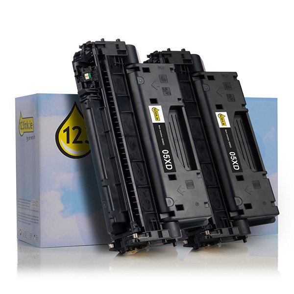 123ink version replaces HP 05XD (CE505XD) high capacity black toner 2-pack CE505XDC 132156 - 1