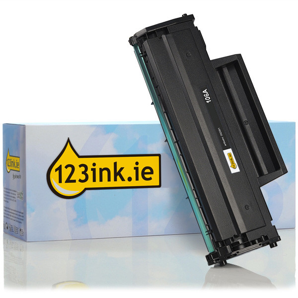 123ink version replaces HP 106A (W1106A) black toner W1106AC 055455 - 1