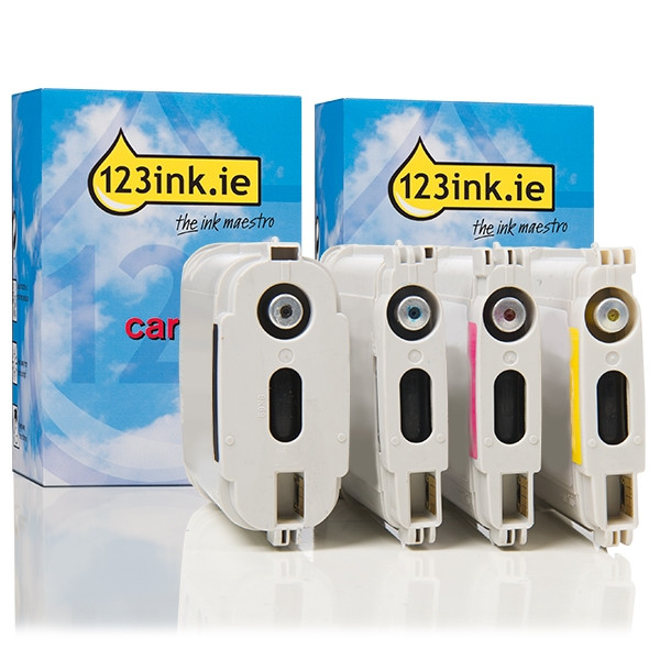 123ink version replaces HP 10 BK + HP 82 C/M/Y ink cartridge 4-pack  160135 - 1