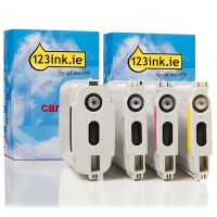 123ink version replaces HP 10 BK + HP 82 C/M/Y ink cartridge 4-pack  160135