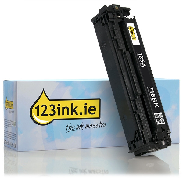 123ink version replaces HP 125A (CB540A) black toner CB540AC 039805 - 1