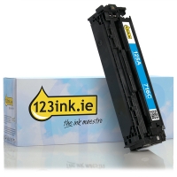 123ink version replaces HP 125A (CB541A) cyan toner