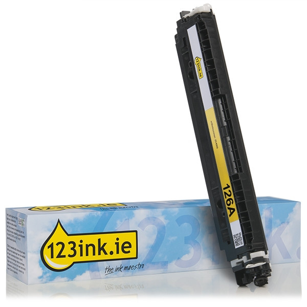 123ink version replaces HP 126A (CE312A) yellow toner CE312AC 054005 - 1