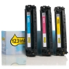 123ink version replaces HP 128A (CF371AM) C/M/Y toner 3-pack 054761 - 1