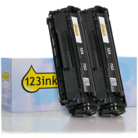 123ink version replaces HP 12A (Q2612A) black toner (2-pack)
