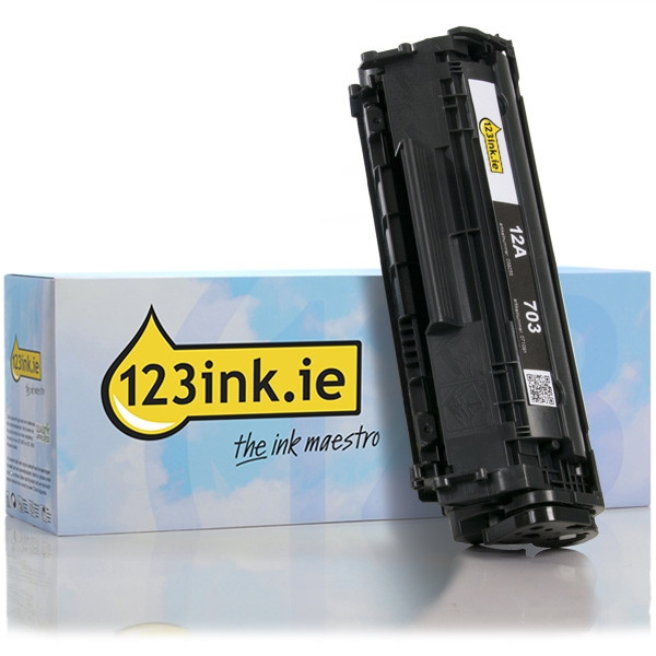 123ink version replaces HP 12A (Q2612A) black toner Q2612AC 039255 - 1