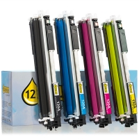 123ink version replaces HP 130A toner 4-pack  130045