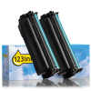 123ink version replaces HP 139A (W1390A) black toner 2-pack 183148 - 1