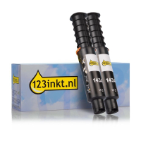 123ink version replaces HP 143A (W1143AD) black toner (2-pack) 093243