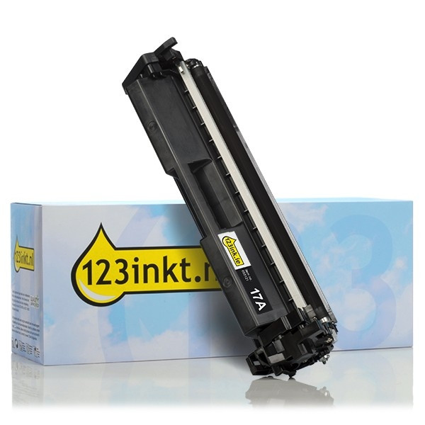 123ink version replaces HP 17A (CF217A) black toner CF217AC 055329 - 1