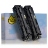 123ink version replaces HP 201X (CF400XD) high capacity black toner 2-pack