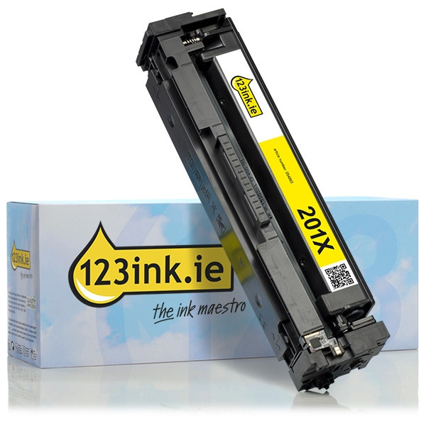 123ink version replaces HP 201X (CF402X) high-capacity yellow toner 054865 - 1