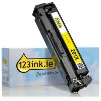 123ink version replaces HP 201X (CF402X) high capacity yellow toner CF402XC 054865
