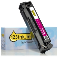 123ink version replaces HP 201X (CF403X) high capacity magenta toner CF403XC 054869