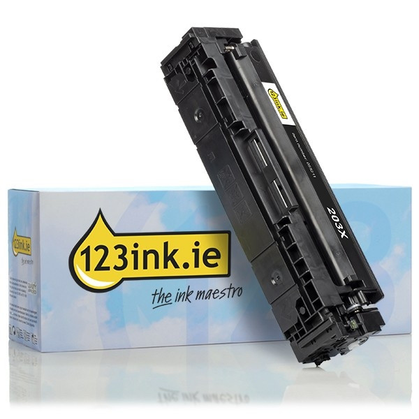 123ink version replaces HP 203X (CF540X) high-capacity black toner 055211 - 1