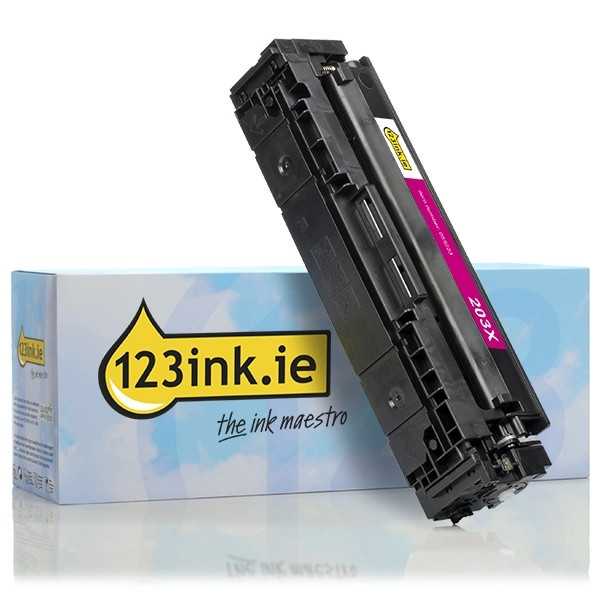 123ink version replaces HP 203X (CF543X) high capacity magenta toner CF543XC 055223 - 1