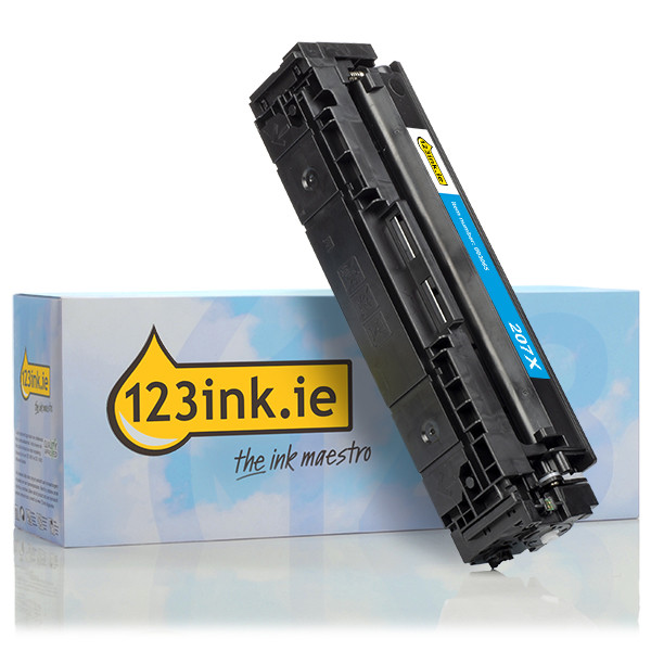 123ink version replaces HP 207X (W2211X) high capacity cyan toner W2211XC 093053 - 1