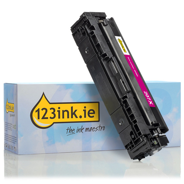 123ink version replaces HP 207X (W2213X) high-capacity magenta toner 093055 - 1
