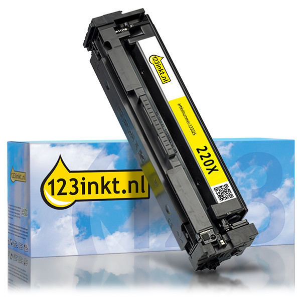 123ink version replaces HP 220X (W2202X) high-capacity yellow toner 133025 - 1