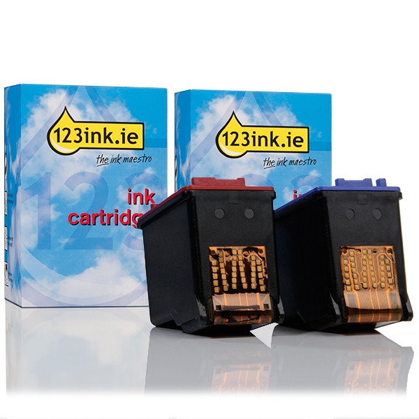 123ink version replaces HP 22 + HP 58 colour photo set  160036 - 1