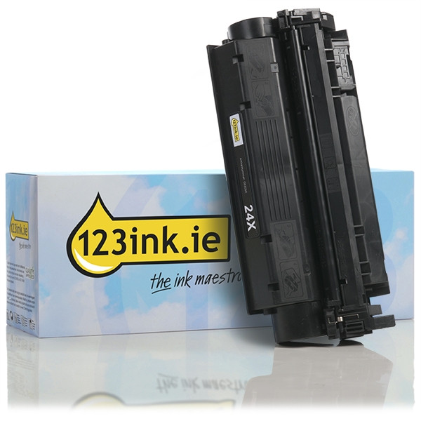 123ink version replaces HP 24X (Q2624X) high capacity black toner Q2624AC 033096 - 1