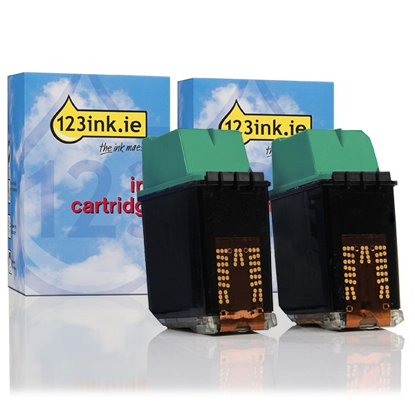 123ink version replaces HP 25 (51625A/AE) colour ink cartridge 2-pack 030012 - 1