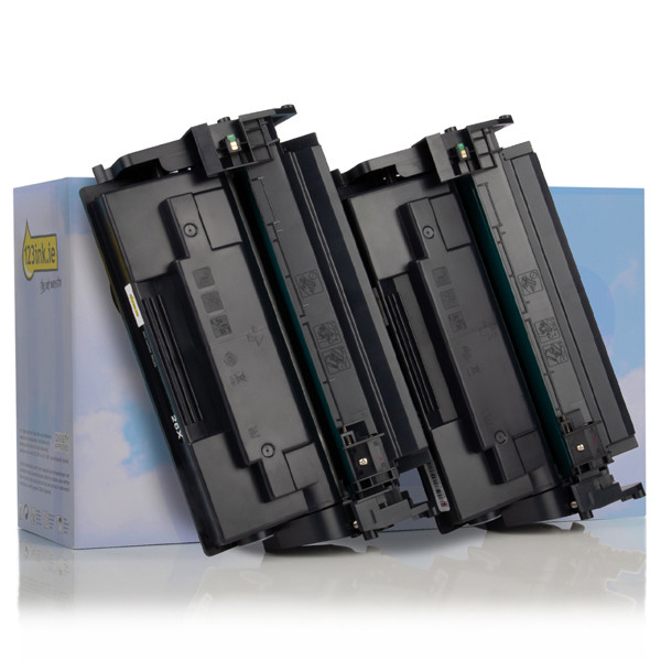 123ink version replaces HP 26X (CF226XD) high capacity black toner 2-pack CF226XDC 132178 - 1