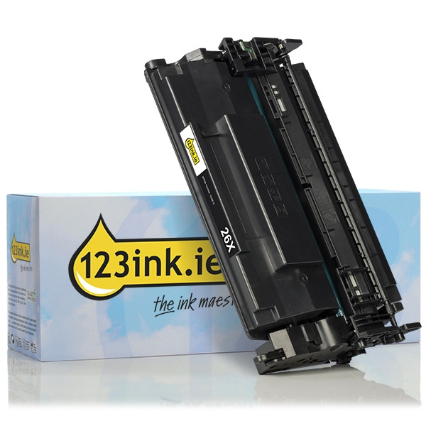 123ink version replaces HP 26X (CF226X) high capacity black toner CF226XC 054879 - 1