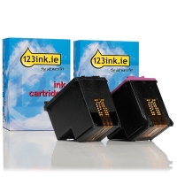 123ink version replaces HP 300XL high capacity black and colour 2-pack CN637EEC 054023