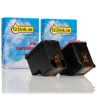 123ink version replaces HP 301XL high-capacity black and colour ink cartridge 2-pack 160120