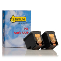 123ink version replaces HP 302 (1VV49AE) black ink cartridge 2-pack 1VV49AEC 132121