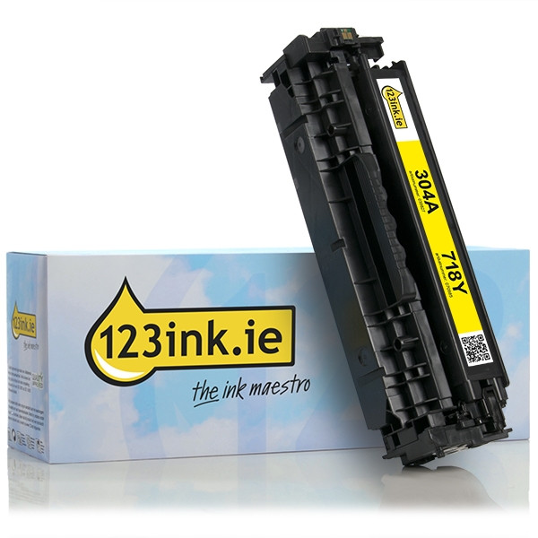 123ink version replaces HP 304A (CC532A) yellow toner CC532AC 039827 - 1