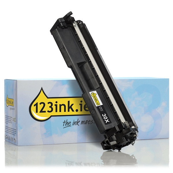 123ink version replaces HP 30X (CF230X) unchipped high-capacity black toner 055123 - 1